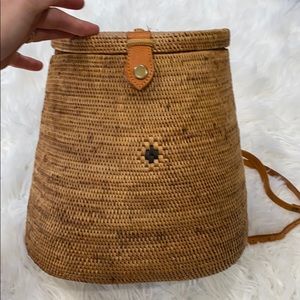 Bali Rattan Woven BackPack Large Authentic